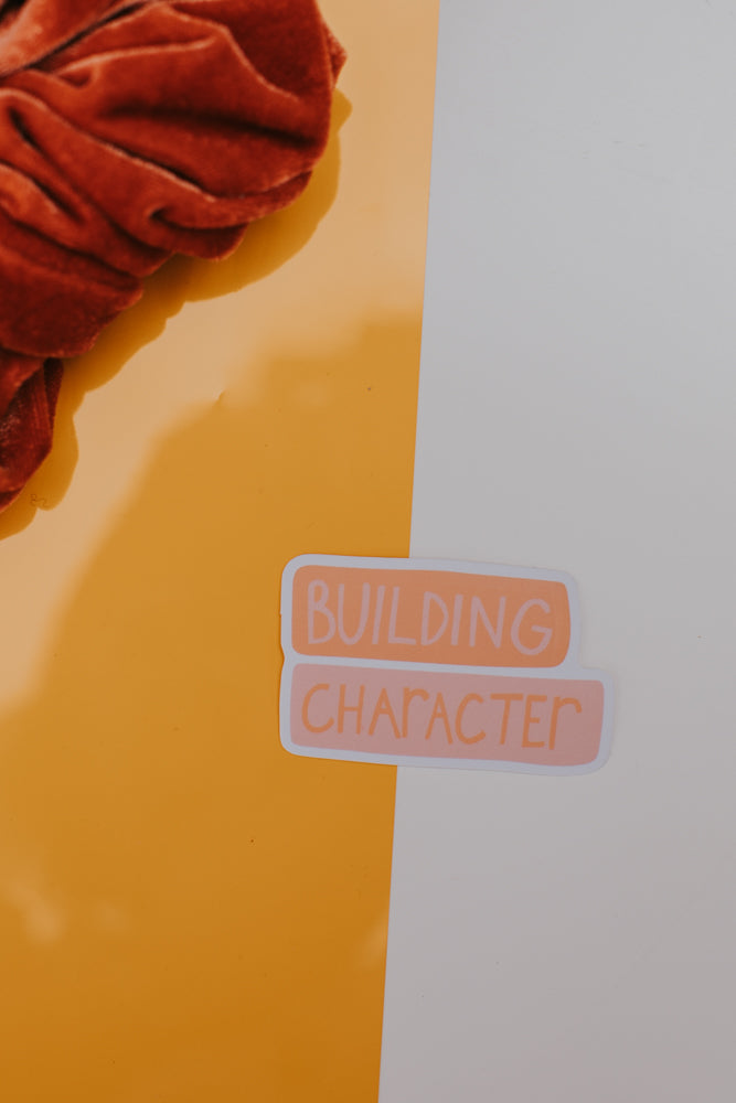 Building Character Sticker